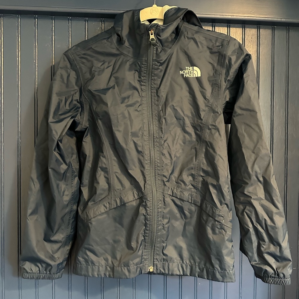 North Face rain jacket/wind breaker girls medium 10/12